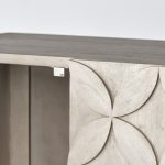 Excelsior II 68.1" H Light Brown Wood Gold Iron Base Storage Cabinet
