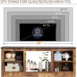 Modern Marble-Style 58-Inch TV Stand with Open Storage
