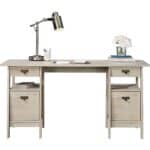 Farmhouse Oak Executive Desk with Storage and Filing Cabinets 7 Farmhouse Oak Executive Desk with Storage and Filing Cabinets