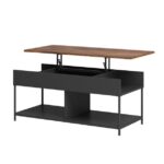Lift-Top Coffee Table with Hidden Storage and Lower Shelf 6 Lift-Top Coffee Table with Hidden Storage and Lower Shelf