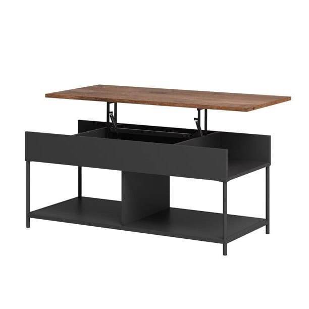 Lift-Top Coffee Table with Hidden Storage and Lower Shelf 1 Lift-Top Coffee Table with Hidden Storage and Lower Shelf