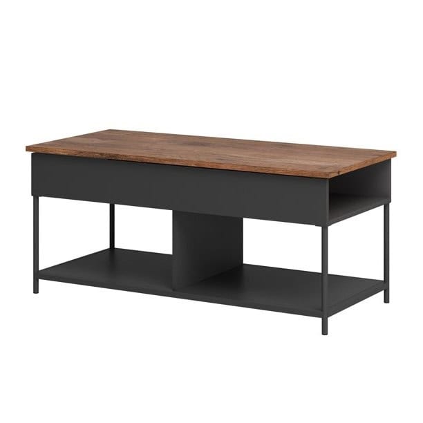 Lift-Top Coffee Table with Hidden Storage and Lower Shelf 2 Lift-Top Coffee Table with Hidden Storage and Lower Shelf - Image 2