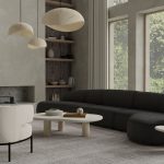 FINN Licorice Boucle Lounge Chair Black Powder Coated Base 10 FINN Licorice Boucle Lounge Chair Black Powder Coated Base