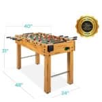 Competition Size Waist Height Foosball Table with Cup Holders