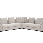 FLEX Ivory Fabric Sectional with Adjustable Armrest 4 FLEX Ivory Fabric Sectional with Adjustable Armrest