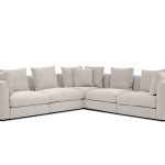 FLEX Ivory Fabric Sectional with Adjustable Armrest 3 FLEX Ivory Fabric Sectional with Adjustable Armrest