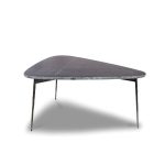 FLINT Small Black Marble Coffee Table with Hammered Edge 3 FLINT Small Black Marble Coffee Table with Hammered Edge