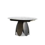 FORMA Magellano Ceramic Top Round Extension Dining Table 8 FORMA Magellano Ceramic Top Round Extension Dining Table