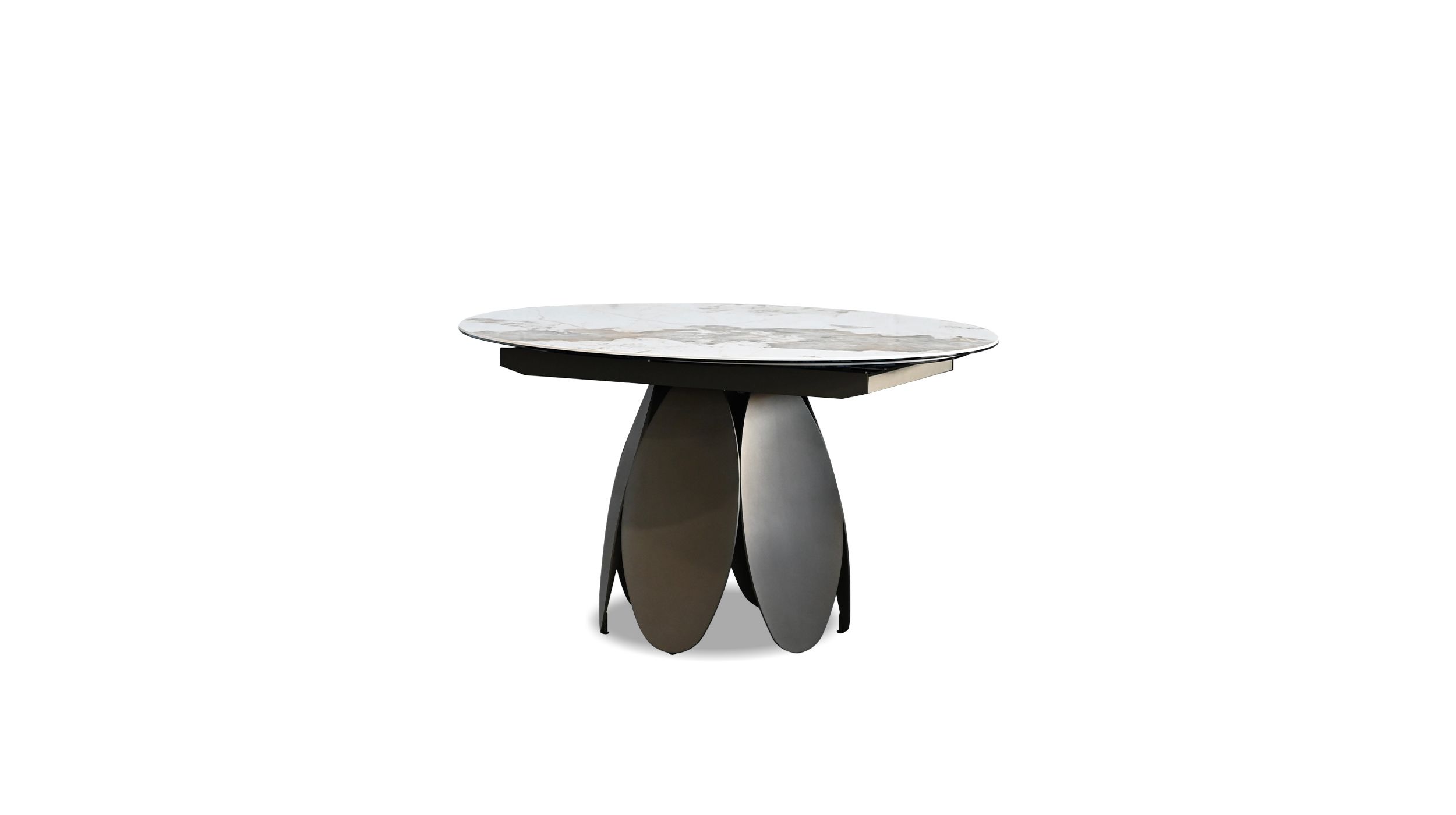 FORMA Magellano Ceramic Top Round Extension Dining Table 2 FORMA Magellano Ceramic Top Round Extension Dining Table - Image 2