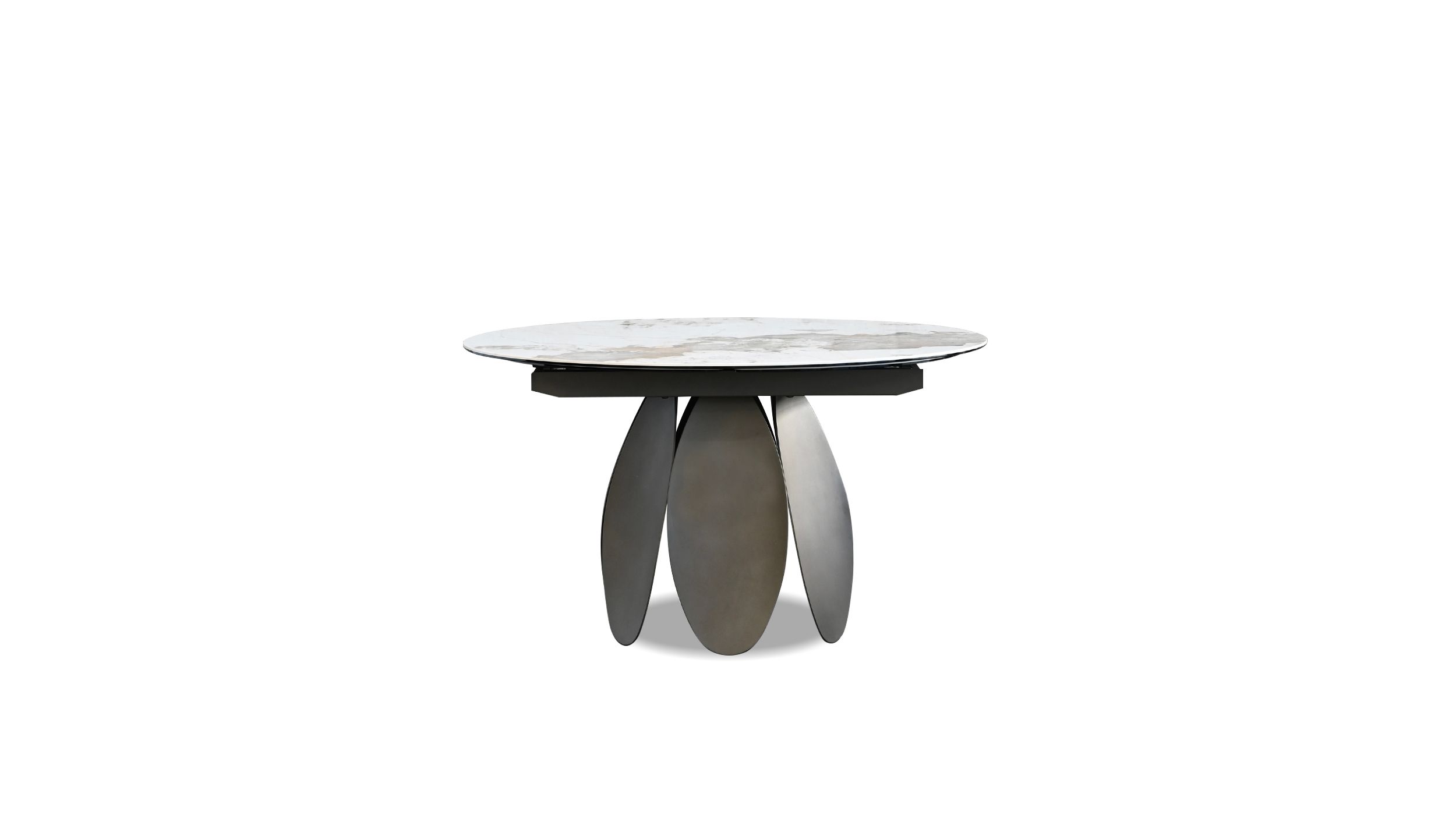 FORMA Magellano Ceramic Top Round Extension Dining Table 3 FORMA Magellano Ceramic Top Round Extension Dining Table - Image 3