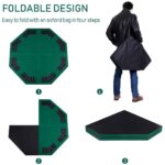 48 Inch Folding Octagon Poker Table Top with Carry Case