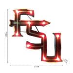 FSU Logo Lighted Recycled Metal Sign 5 FSU Logo Lighted Recycled Metal Sign