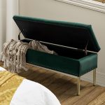 Fabio Green Velvet Tufted Nailhead Trim Flip Top Storage Bench 8 Fabio Green Velvet Tufted Nailhead Trim Flip Top Storage Bench