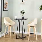 Fabrico 26-Inch Cream Contemporary Swivel Counter Stools (Set of 2) 12 Fabrico 26-Inch Cream Contemporary Swivel Counter Stools (Set of 2)