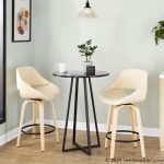 Fabrico 26-Inch Cream Contemporary Swivel Counter Stools (Set of 2) 11 Fabrico 26-Inch Cream Contemporary Swivel Counter Stools (Set of 2)