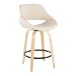 Fabrico 26-Inch Cream Contemporary Swivel Counter Stools (Set of 2) 14 Fabrico 26-Inch Cream Contemporary Swivel Counter Stools (Set of 2)