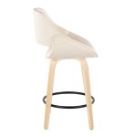 Fabrico 26-Inch Cream Contemporary Swivel Counter Stools (Set of 2) 15 Fabrico 26-Inch Cream Contemporary Swivel Counter Stools (Set of 2)