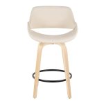 Fabrico 26-Inch Cream Contemporary Swivel Counter Stools (Set of 2) 18 Fabrico 26-Inch Cream Contemporary Swivel Counter Stools (Set of 2)