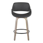 Fabrico 26-Inch Grey Faux Leather Mid-Century Modern Counter Stools (Set of 2) 17 Fabrico 26-Inch Grey Faux Leather Mid-Century Modern Counter Stools (Set of 2)