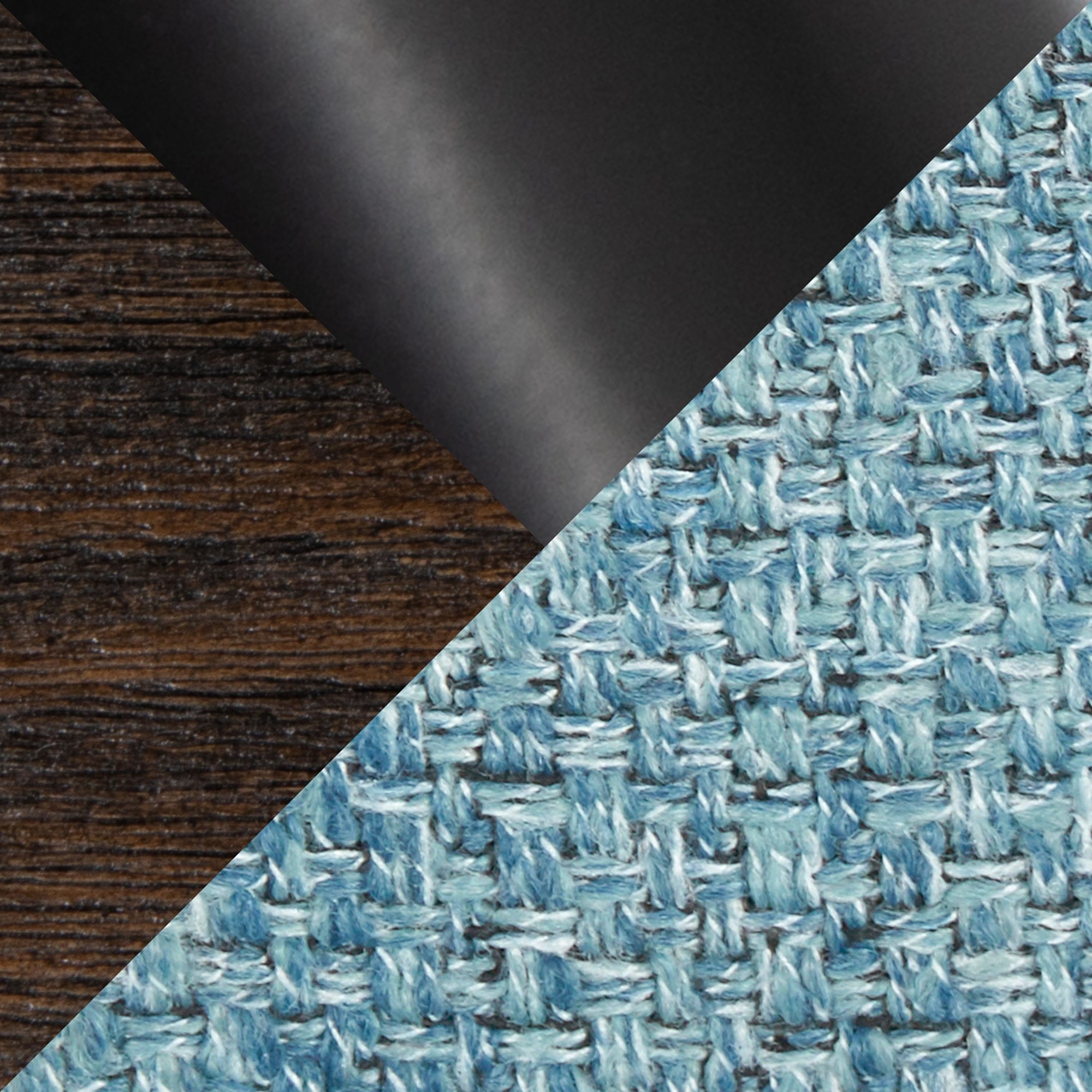 Fabrico 26-Inch Mid-Century Modern Swivel Counter Stools in Walnut and Blue Fabric (Set of 2) (Set of 2) 11 Fabrico 26-Inch Mid-Century Modern Swivel Counter Stools in Walnut and Blue Fabric (Set of 2) (Set of 2) - Image 11