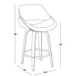 Fabrico 26 Mid-Century Modern Blue Counter Stool (Set of 3) 23 Fabrico 26 Mid-Century Modern Blue Counter Stool (Set of 3)