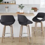 Fabrico 26 Mid-Century Modern Swivel Counter Stools Grey (Set of 2) 11 Fabrico 26 Mid-Century Modern Swivel Counter Stools Grey (Set of 2)