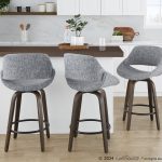Fabrico 26in Mid-Century Modern Swivel Counter Stools (Set of 2) (Set of 2) 11 Fabrico 26in Mid-Century Modern Swivel Counter Stools (Set of 2) (Set of 2)