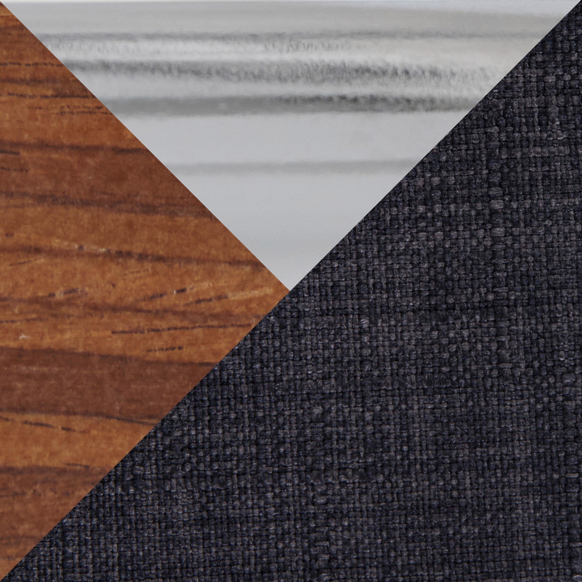 Fabrico 30-Inch Mid-Century Modern Swivel Barstool in Walnut and Charcoal Fabric (Set of 2) (Set of 2) 9 Fabrico 30-Inch Mid-Century Modern Swivel Barstool in Walnut and Charcoal Fabric (Set of 2) (Set of 2) - Image 9