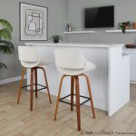 Fabrico 30" Mid-Century Barstool with Swivel in Walnut (Set of 2) (Set of 2) 10 Fabrico 30" Mid-Century Barstool with Swivel in Walnut (Set of 2) (Set of 2)