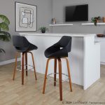 Fabrico 30 Mid-Century Modern Black Swivel Barstools (Set of 2) 11 Fabrico 30 Mid-Century Modern Black Swivel Barstools (Set of 2)