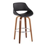 Fabrico 30 Mid-Century Modern Black Swivel Barstools (Set of 2) 13 Fabrico 30 Mid-Century Modern Black Swivel Barstools (Set of 2)