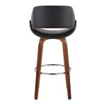 Fabrico 30 Mid-Century Modern Black Swivel Barstools (Set of 2) 16 Fabrico 30 Mid-Century Modern Black Swivel Barstools (Set of 2)