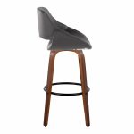 Fabrico 30" Mid-Century Swivel Bar Stools in Grey (Set of 2) (Set of 2) 14 Fabrico 30" Mid-Century Swivel Bar Stools in Grey (Set of 2) (Set of 2)