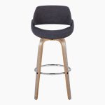 Fabrico 30" Mid-Century Swivel Barstools in Charcoal Fabric (Set of 2) (Set of 2) 17 Fabrico 30" Mid-Century Swivel Barstools in Charcoal Fabric (Set of 2) (Set of 2)