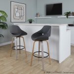 Fabrico 30" Mid-Century Swivel Barstools in Grey (Set of 2) (Set of 2) 11 Fabrico 30" Mid-Century Swivel Barstools in Grey (Set of 2) (Set of 2)