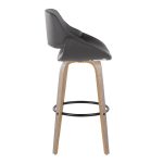 Fabrico 30" Mid-Century Swivel Barstools in Grey (Set of 2) (Set of 2) 14 Fabrico 30" Mid-Century Swivel Barstools in Grey (Set of 2) (Set of 2)