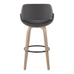 Fabrico 30" Mid-Century Swivel Barstools in Grey (Set of 2) (Set of 2) 16 Fabrico 30" Mid-Century Swivel Barstools in Grey (Set of 2) (Set of 2)