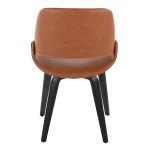Fabrico Black/Camel Faux Leather Mid-Century Modern Accent Chairs (Set of 2) 13 Fabrico Black/Camel Faux Leather Mid-Century Modern Accent Chairs (Set of 2)