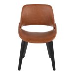 Fabrico Black/Camel Faux Leather Mid-Century Modern Accent Chairs (Set of 2) 14 Fabrico Black/Camel Faux Leather Mid-Century Modern Accent Chairs (Set of 2)