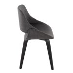 Fabrico Black/Charcoal Mid-Century Modern Accent Chairs (Set of 2) 10 Fabrico Black/Charcoal Mid-Century Modern Accent Chairs (Set of 2)