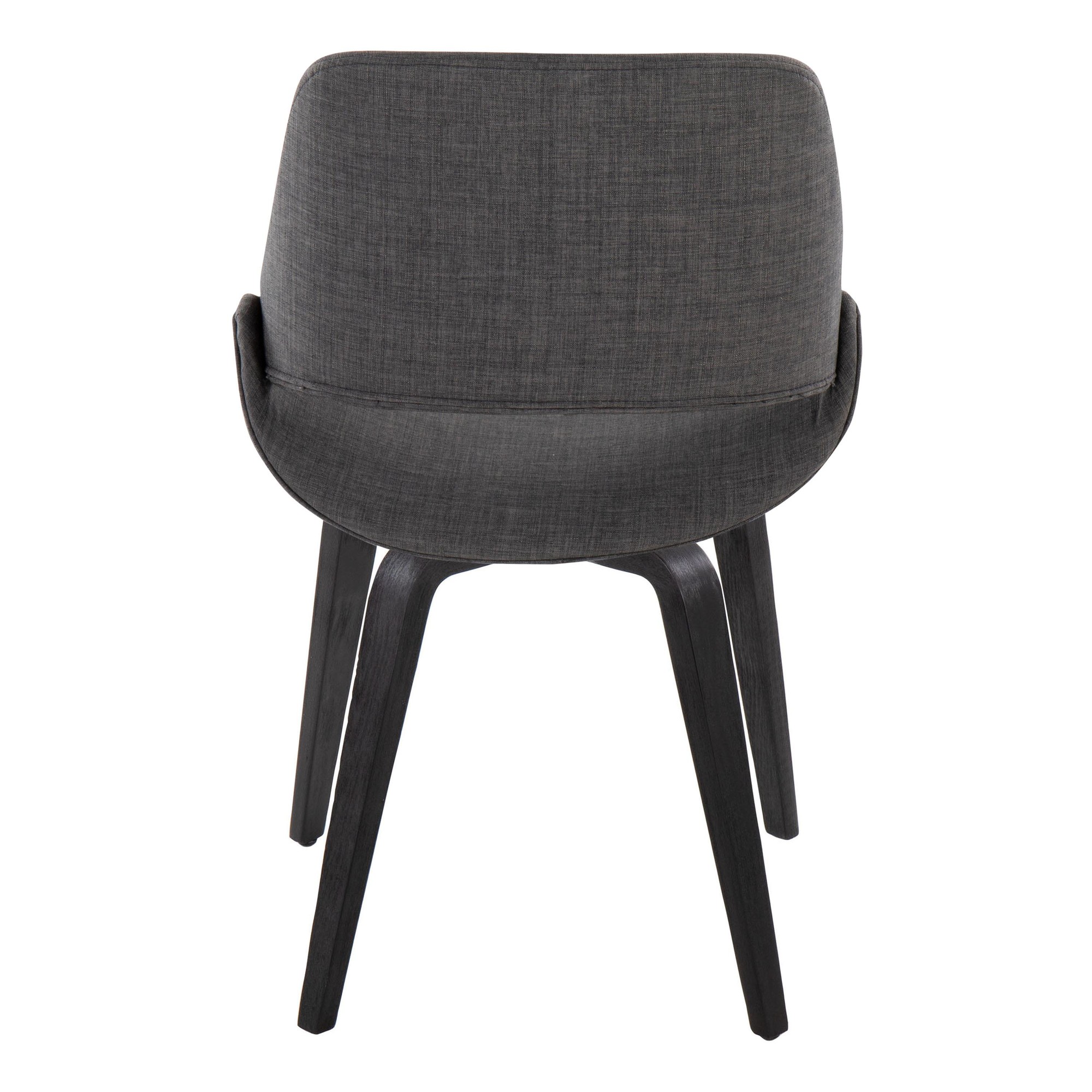 Fabrico Black/Charcoal Mid-Century Modern Accent Chairs (Set of 2) 5 Fabrico Black/Charcoal Mid-Century Modern Accent Chairs (Set of 2) - Image 5