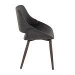 Fabrico Charcoal Fabric Dark Walnut Farmhouse Accent Chairs (Set of 2) 13 Fabrico Charcoal Fabric Dark Walnut Farmhouse Accent Chairs (Set of 2)