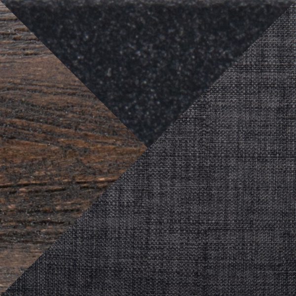 Fabrico Charcoal Fabric Dark Walnut Farmhouse Accent Chairs Set of 2 8