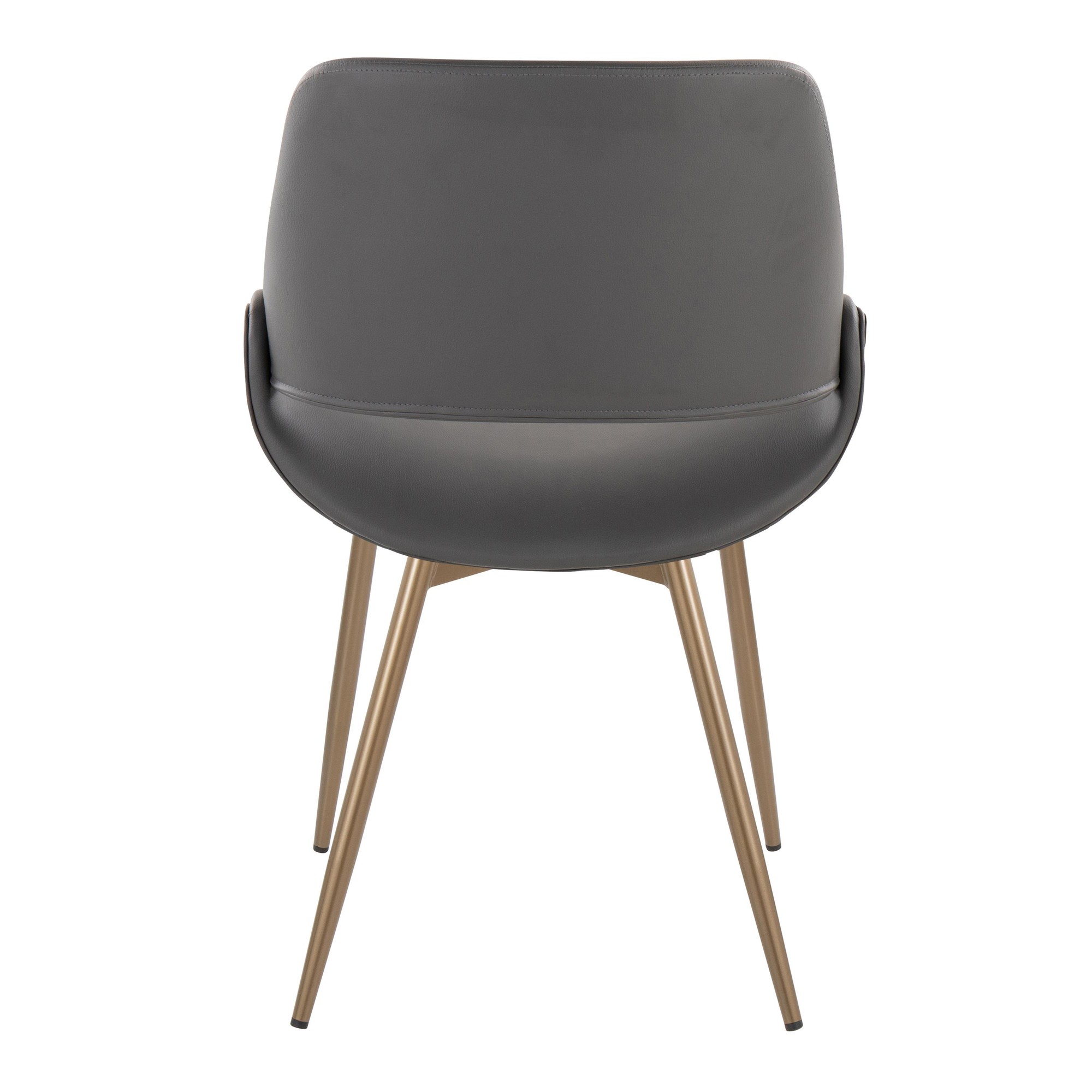 Fabrico Contemporary Antique Copper and Grey Accent Chairs (Set of 2) 5 Fabrico Contemporary Antique Copper and Grey Accent Chairs (Set of 2) - Image 5
