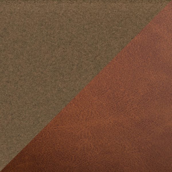 Fabrico Contemporary Camel Faux Leather Accent Chairs Antique Copper Set of 2 6