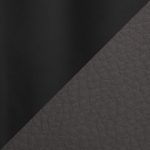 Fabrico Contemporary Grey Faux Leather Black Metal Office Chair