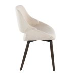 Fabrico Cream Fabric Dark Walnut Farmhouse Dining Chairs (Set of 2) 13 Fabrico Cream Fabric Dark Walnut Farmhouse Dining Chairs (Set of 2)