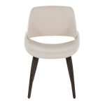 Fabrico Cream Fabric Dark Walnut Farmhouse Dining Chairs (Set of 2) 16 Fabrico Cream Fabric Dark Walnut Farmhouse Dining Chairs (Set of 2)
