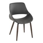 Fabrico Farmhouse Grey Faux Leather Accent Chairs Dark Walnut (Set of 2) 12 Fabrico Farmhouse Grey Faux Leather Accent Chairs Dark Walnut (Set of 2)