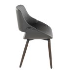 Fabrico Farmhouse Grey Faux Leather Accent Chairs Dark Walnut (Set of 2) 13 Fabrico Farmhouse Grey Faux Leather Accent Chairs Dark Walnut (Set of 2)
